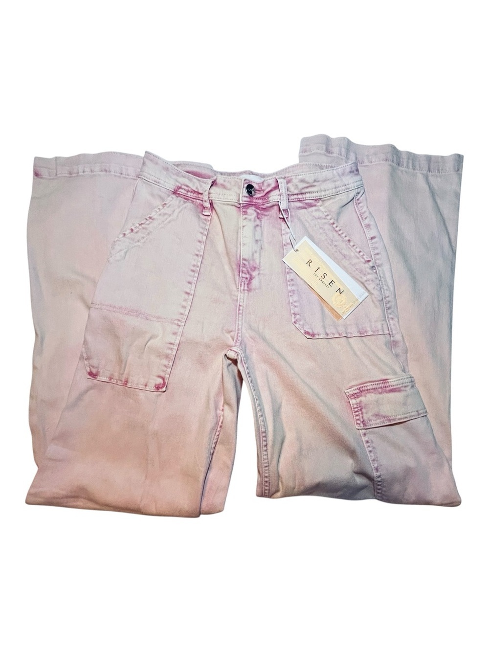 Risen Women's Straight Leg Jeans in Soft Pink size 9